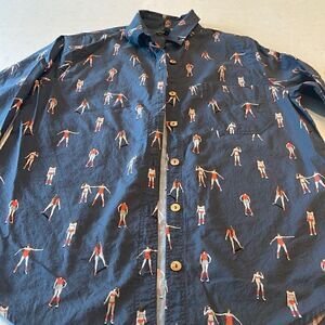 COPY - Acote women’s medium shirt, super cute gray steel blue, skateboard rolle…